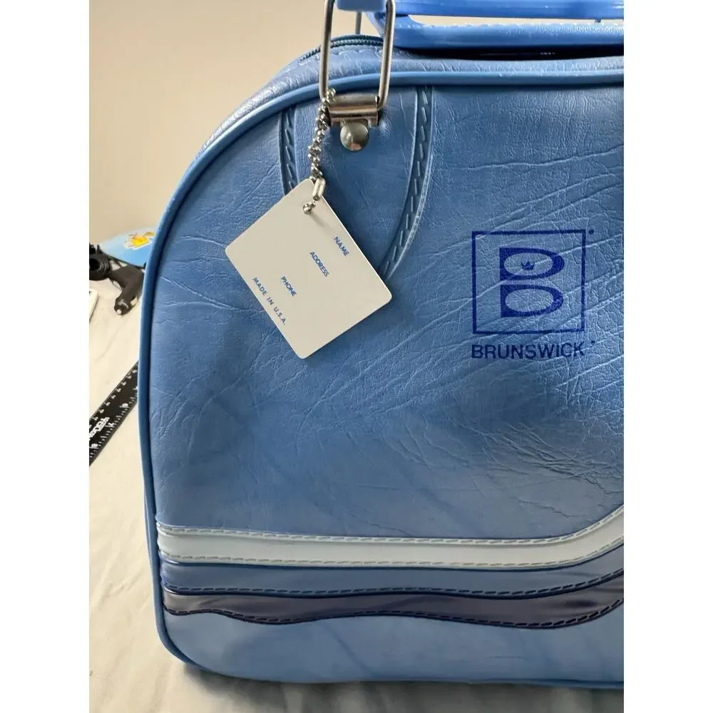 Vintage Brunswick Bowling Ball Bag Ball Hush Puppies Shoes Size 9 Set